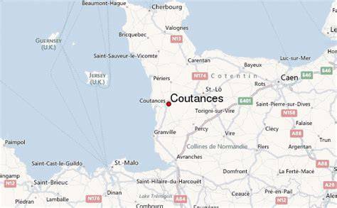 Carte de Coutances et ses environs