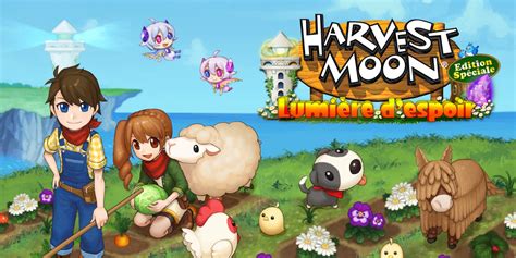 Paysage bucolique d'une ferme dans Harvest Moon : Lumière d'espoir