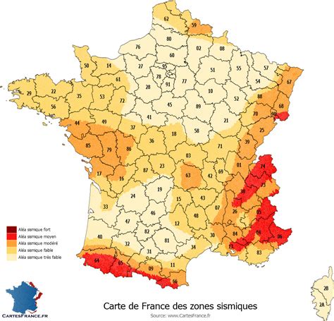 Zonage sismique de la France