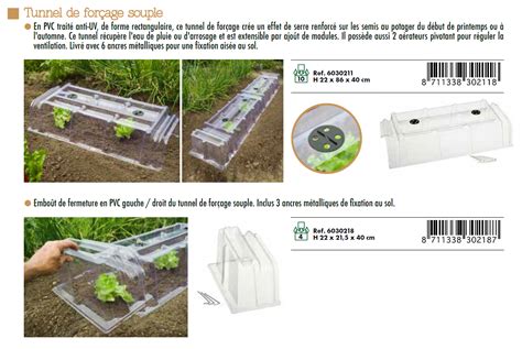 Illustration d'un tunnel de forçage installé sur une planche de semis