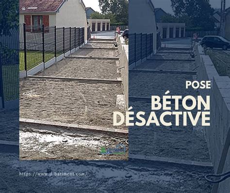 Infographie présentant les erreurs fréquentes lors de la pose du béton désactivé (mauvais dosage, timing de lavage, compactage)