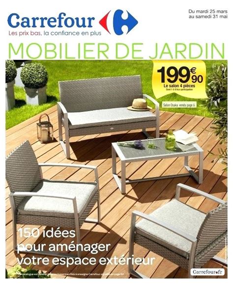Photo illustrative de mobilier de jardin Carrefour mis en situation