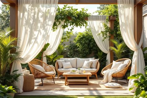 Photo d'une personne profitant d'un moment de détente dans son jardin bien aménagé