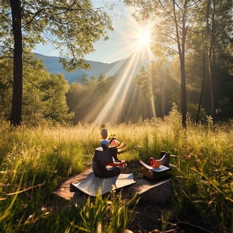 Photographie d'une séance de marche méditative en pleine nature au sein du Hameau du Haut