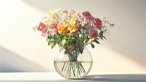 bouquet de fleurs fraîches dans un vase