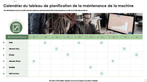 Exemple de calendrier de maintenance préventive pour débroussailleuse