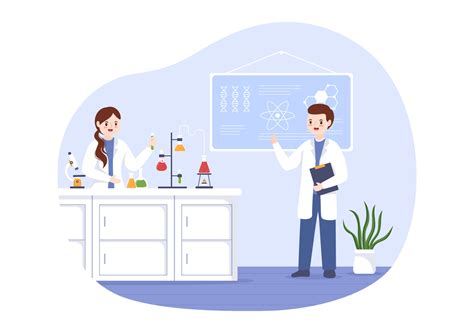 illustration d'un laboratoire de recherche agricole avec des scientifiques étudiant des semences