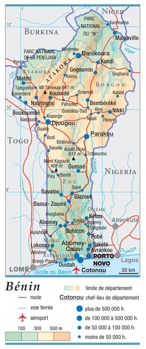 Carte des zones de production maraîchère au Bénin mettant en avant les bassins de culture du piment