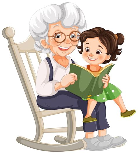 Illustration d'une grand-mère offrant des friandises à son petit-enfant, représentant le sens traditionnel de la gâterie