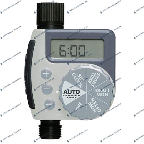 Programmateur d'arrosage automatique connecté à un robinet