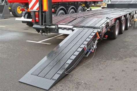 Different types of loading ramps for agricultural vehicles