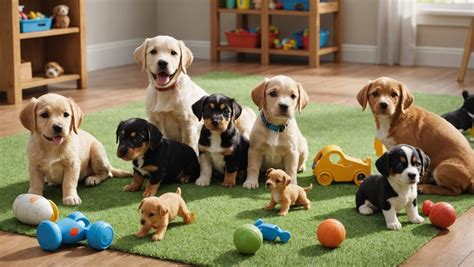 Chiot en phase de socialisation