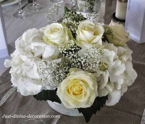 composition florale avec hortensias