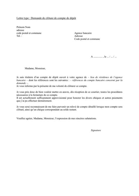 Documents à joindre pour clôture de compte