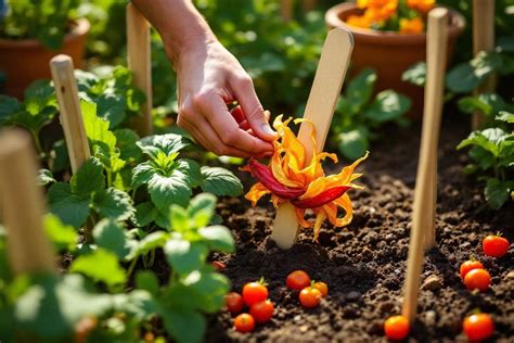 Ensemble d'outils complémentaires pour le jardin : tuteurs, ficelles, arrosoir