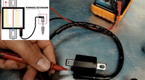 Test de bobine d'allumage avec multimètre