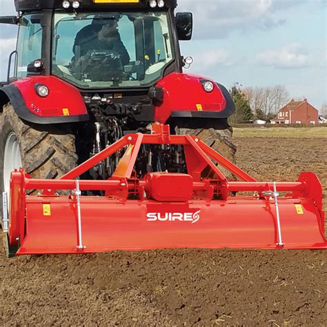 Vue éclatée d'un système de fraise rotative (rotavator)