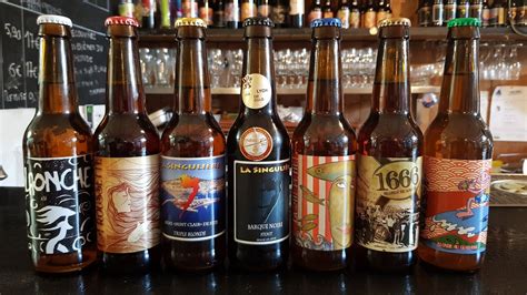 Sélection de bières artisanales proposées