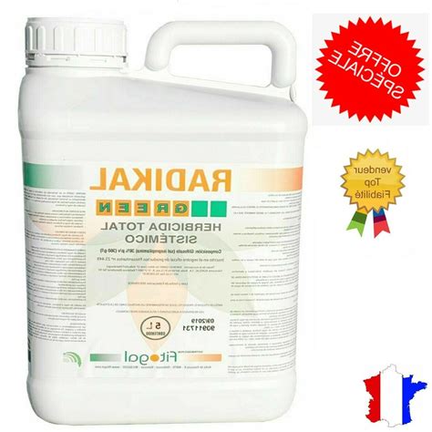 Bouteille de désherbant au glyphosate