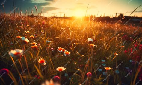 Champ de fleurs en Gironde sous le soleil