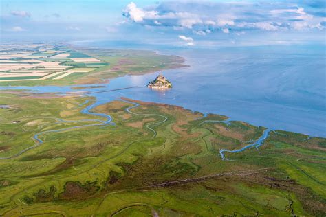 Panorama des paysages agricoles de la baie du Mont Saint-Michel