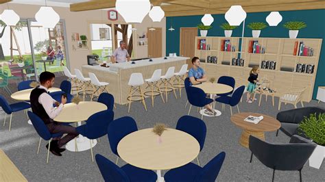 Cuisine commune et espaces de vie partagés pour les stagiaires et salariés