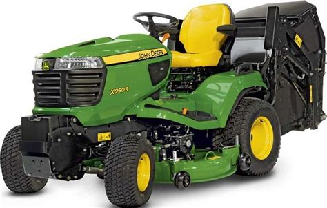 Schéma technique d'une tondeuse autoportée John Deere avec indication des organes de commande