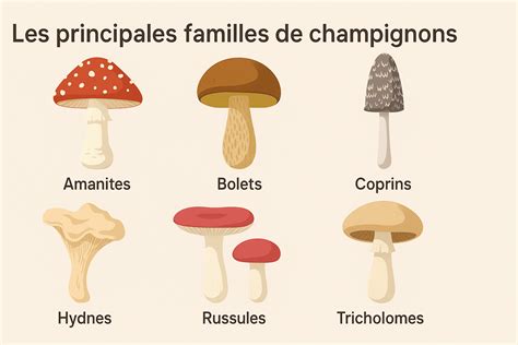Illustration montrant la diversité des champignons en forêt