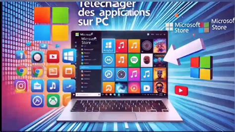 Exemple d'une configuration multi-écrans avec des applications en mode fenêtré
