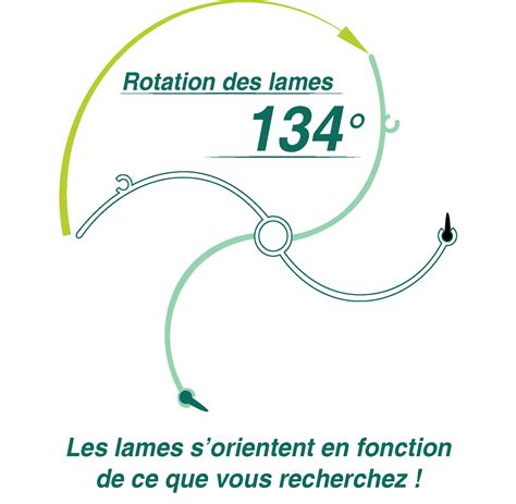 Schéma technique montrant la rotation des lames sous le carter