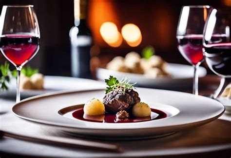Table gastronomique avec vin de la Loire