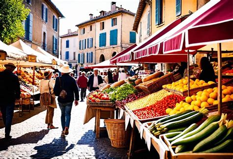 Ambiance animée d'un marché de village en Franche-Comté