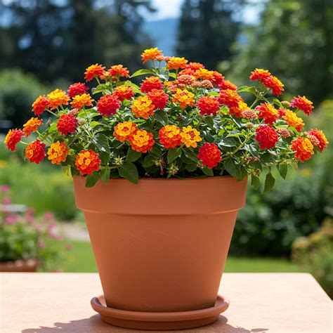 Jeune lantana en pot
