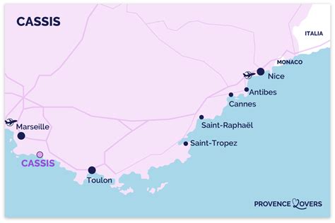 Carte de localisation de l'hôtel Cassis Centre à Cassis