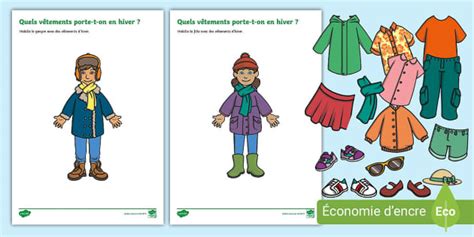 Illustration des différentes tenues de jardinage pour chaque saison