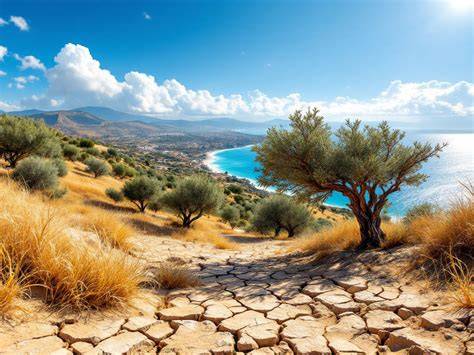 paysage méditerranéen avec zones d'ombre et de lumière