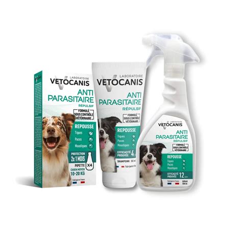 Produits antiparasitaires pour chiens
