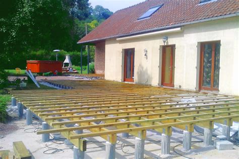 Plan d'une terrasse en bois