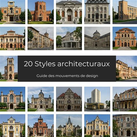 Schéma comparatif des styles architecturaux médiévaux et Renaissance