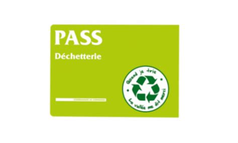 Exemple de carte d'accès à une déchetterie