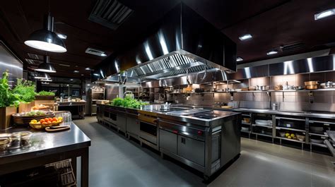 une cuisine professionnelle équipée pour la préparation de soupes