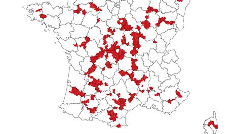 Carte des zones d'intervention GRIMP