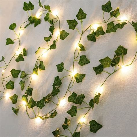 Guirlande de lierre avec lumières LED