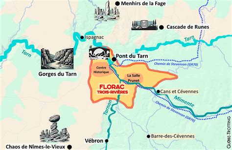 Carte de la France localisant Florac-Trois-Rivières