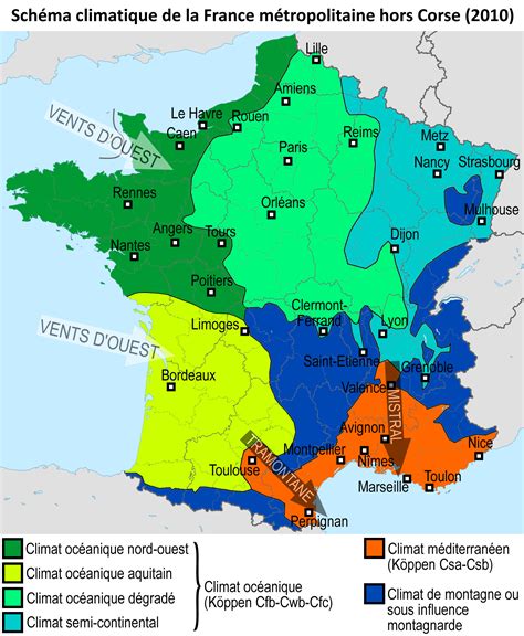 carte climatique méditerranéenne
