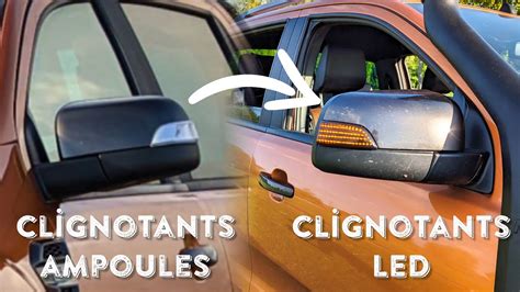 Étapes de remplacement de l'ampoule de clignotant du rétroviseur