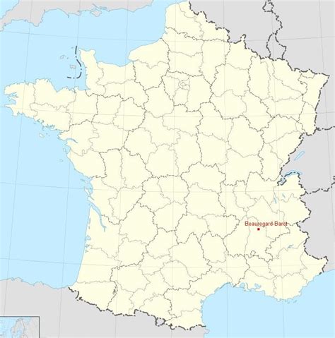 Localisation géographique et tissu économique de Beauregard-Baret