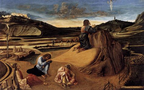 Représentation artistique de la prière au jardin des Oliviers, soulignant l'humanité du Christ