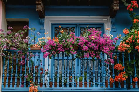 Un balcon parisien fleuri et verdoyant
