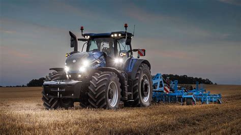 Schéma conceptuel du tracteur New Holland fonctionnant au biométhane liquide